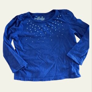 🍁2/$7🍁JUMPING BEANS Solid Purple Long Sleeve Shirt with Jewels